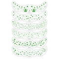 Set tatuajes de trébol San Patricio con diseños verdes para maquillaje de fiesta - Pegatina de Pecas de Color de San Patricio A
