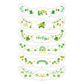 Tatuajes temporales de San Patricio con tréboles y arcoíris en seis estilos festivos - Pegatina de Pecas de Color de San Patricio B