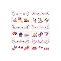 Set tatuaggi temporanei bandiera americana per decorazioni festa indipendenza 4 luglio - Adesivi facciali bandiera USA Mix B