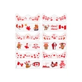 Set di 12 tatuaggi temporanei per il Canada Day con foglie d'acero e bandiere nazionali - Adesivi facciali del Canada Day