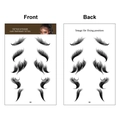 Temporary baby hair tattoo sticker style 06 for realistic black hairline edges - Fine Hair Style (006)
