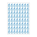 Adesivi per tatuaggi frontali fiamme blu per cosplay con 56 decalcomanie a spirale - Stile Nuvola a Spirale Celeste (哪吒D)