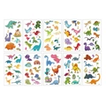 Set di 10 tatuaggi temporanei per bambini con vari dinosauri colorati e disegni vivaci - Stile Dinosauro Cartone Animato (恐龙A) / Set
