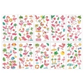 10er-Set temporäre Flamingo-Tattoos für Kinder mit bunten Sommer- und Strandmotiven - Summer Flamingo