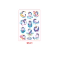 Unicorn themed waterproof cartoon tattoo stickers MS-01 with pink and purple magic patterns - Unicorn Style (MS-01)
