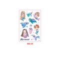 Waterproof children cartoon mermaid and sea animal temporary tattoo stickers MS-05 - Mermaid Friends Style (MS-05)