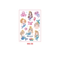 Colorful waterproof mermaid cartoon tattoo stickers for kids featuring sea creatures - Crown Mermaid Style (MS-06)