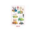 Waterproof children's cartoon racing animal temporary tattoo stickers sheet MS-08 - Animal Racing Team Style (MS-08)