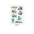 Cute cartoon dinosaur temporary tattoo stickers featuring colorful transport themes - Dinosaur Transportation Style (MS-09)