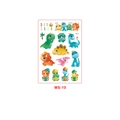 Waterproof cartoon dinosaur tattoo stickers with T-Rex and Triceratops motifs - Dinosaur Collection Style (MS-10)