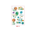 Cute cartoon dinosaur astronaut waterproof tattoo sticker MS-11 for kids party favors - Dino Space Explorers Style (MS-11)