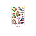 Cartoon dinosaur superhero waterproof temporary tattoo stickers for kids party, MS-12 style - Super Dino Hero Style (MS-12)