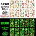 Luminous Christmas tattoos with Santa and reindeer designs showing day and night effects - Luminous Christmas DB (DB)