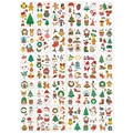 Set van 30 kerst tatoeages voor kinderen met de kerstman, rendieren en sneeuwpop ontwerpen - Kerststijl AB (Pak van 30)