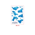 Waterproof cute blue dolphin cartoon temporary tattoo stickers for kids party, MS-16 model - Cute Dolphin Style (MS-16)