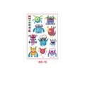 Waterproof cartoon monster temporary tattoo stickers set style MS-19 for kids party - Colorful Monster Style A (MS-19)