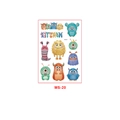 Waterproof cartoon monster temporary tattoo stickers MS-20 variant for kids party - Colorful Monster Style B (MS-20)