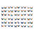 Set di 10 fogli tatuaggi temporanei farfalla acquerello colorati per viso e corpo - Farfalla Acquerello CN