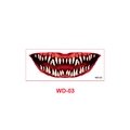 Halloween temporary mouth tattoo sticker WD-03 with bloody zombie teeth design - Zombie Monster Bloody Style (WD-03)