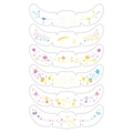 Tatuaggi lentiggini arcobaleno per Natale e Halloween con motivi metallici per il viso - Stile Laser Halloween D