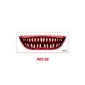 Halloween scary mouth tattoo sticker WD-08 with realistic bloody fangs and gums - Realistic Bloodstain Fangs Style (WD-08)