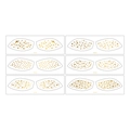 Golden eye and face tattoo stickers featuring butterfly, heart, and star designs - Metallic Gold Eye Sticker B