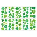 Set of 10 St. Patrick's Day temporary tattoos with green shamrocks and lucky patterns - DC Irish Style (DC爱尔兰)