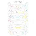 Holographic Christmas freckle tattoos with metallic reindeer and snowflake designs - 15cm x 5cm / Christmas Laser Style F / Holographic Color