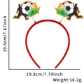 Soccer ball trophy headband with dimensions 19.5x19.8cm for football sports fans - Soccer Shooting Trophy Style