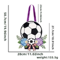 Soccer sunflower wreath wooden sign with dimensions for World Cup party decor - Soccer Hydrangea Style