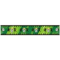 Chemin de table football vert avec texte Goal, trophée doré et silhouette de joueur de foot - Style 2 (J-0556-2)