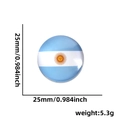 25mm Argentinië vlag voetbal speldje met lichte metalen achterkant van 5,3g - Argentinië