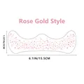 Rose gold freckle tattoo sticker with star and dot patterns for party makeup - Large Rose Gold Foil-A