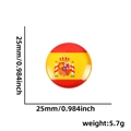 25mm kristalglas Spanje vlag speldje badge voor voetbalfans souvenir - Spanje Stijl