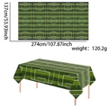 Waterdicht voetbalveld tafelkleed voor feesten, groen grasontwerp van 274 x 137 cm - Voetbalveld Stijl