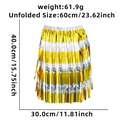 40cm gold and silver mixed metallic fringe skirt for party decoration with 61.9g weight - Gold and Silver Mixed Color Foil Skirt