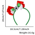 Cerchietto calcio con fiocco rosso verde bianco e dimensioni 20cm per 18,5cm - Fascia Calcio con Fiocco Verde Bianco Rosso