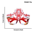 England flag party glasses with crown lion design for soccer world cup fans, 15.5cm wide - One Size / England Style