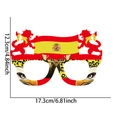 Spanish flag soccer fan glasses for Euro Cup cheer with lion and eagle patterns - Spain Style