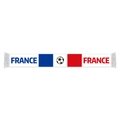 White France national team soccer scarf with fringes and football icons for fans - France Style