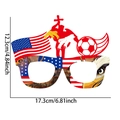 Patriotic USA themed soccer party glasses with flag patterns and eagle motifs - USA Style