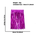 Pink purple PET tinsel fringe skirt party decoration measuring 26x41cm for festivities - 40cm Tinsel Skirt / Shiny Rose Red