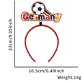 Cerchietto calcio Germania con motivo pallone e colori della bandiera per tifosi - Stile Calcio Germania