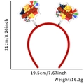 Red soccer headband with GOAL spring toppers for World Cup fans, size 21x19.5cm - Soccer Tournament Headband / Belgium Celebration Style