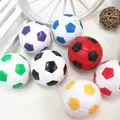 Mini portachiavi a forma di calcio in PU in sette varianti di colore tra cui bianco e nero - 3.8CM / Multicolore