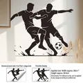 Spécifications de taille pour sticker mural silhouette joueurs de foot en format 40x30cm - Style Silhouette de Compétition de Joueurs de Football (ZQ2636)