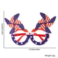 US flag party glasses with star and stripes windmill toppers, 17cm width dimensions - Windmill Style