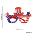 US flag themed party glasses with patriotic top hat design for soccer fans - Hat Star Style