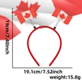 Glitter Canada flag headband with springs for World Cup soccer fan cheering accessories - Canada Flag Style