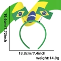 Sparkly Brazil flag headband for World Cup soccer fans party decoration accessory - Brazil Flag Style